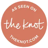 As seen on the Knot wedding badge